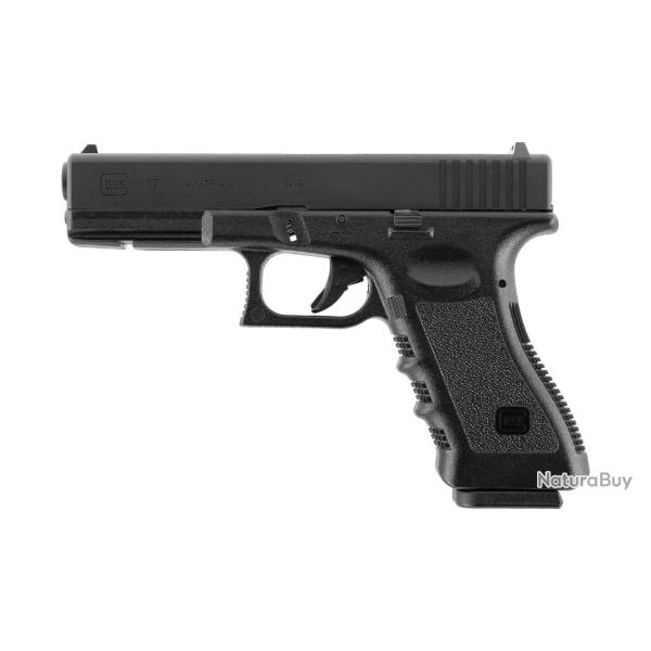 Pistolet airsoft Glock 17 � gaz culasse acier CNC 6 mm moins de 1 joule