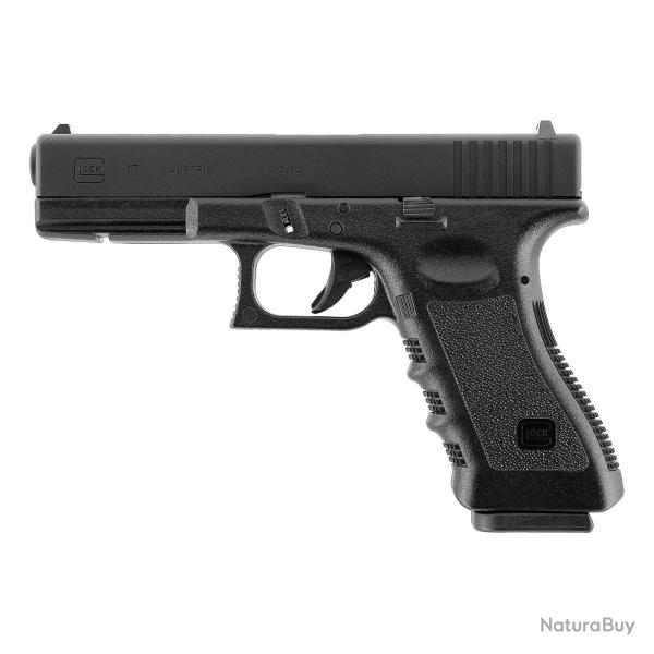 Pistolet airsoft Glock 17 � gaz culasse aluminium frais�e CNC billes 6 mm moins de 1 joule