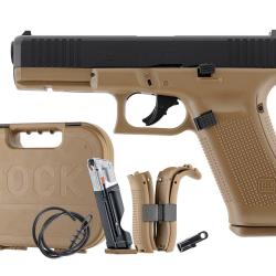 Pistolet paintball T4E Glock 17 Gen5 calibre 43 coloris Coyote French Army