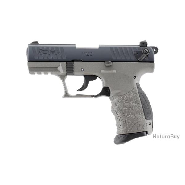 Pistolet d'alarme Walther P22Q calibre 9 mm PAK coloris Meteor Gray