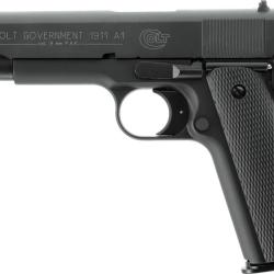 Pistolet &agrave; blanc Colt Government 1911 A1 calibre 9 mm PAK noir