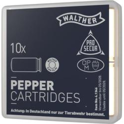 Cartouches 9 mm PA gaz poivre Walther x10