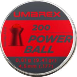 Plombs Umarex Powerball t&ecirc;te ronde calibre 4,5 mm 0,61 g - bo&icirc;te de 200