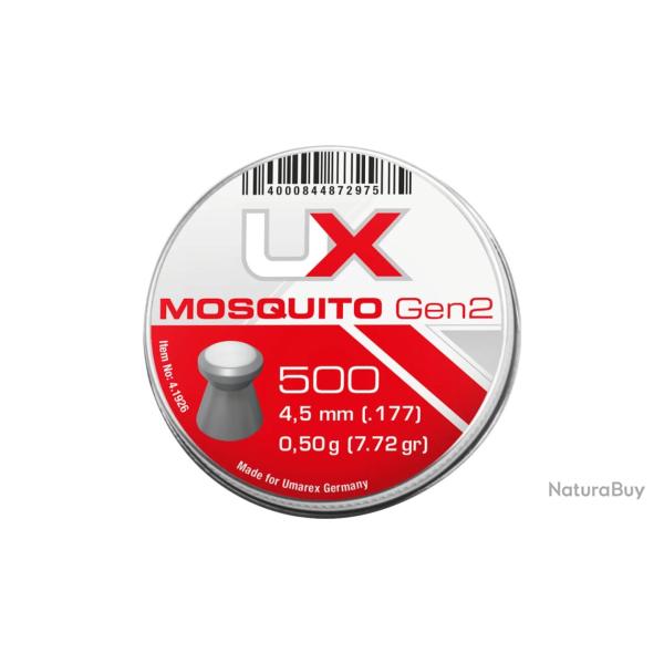 Plombs plats Umarex Mosquito Gen2 calibre 4,5 mm 0,50 g lot de 5x500