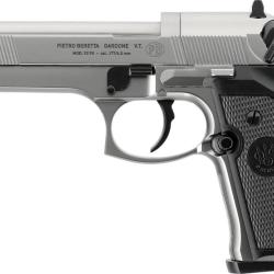 Pistolet &agrave; air CO2 Beretta M92 FS calibre 4,5 mm finition nickel