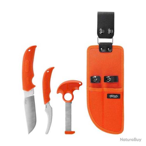 Kit de couteaux de chasse Walther Hunter Knife Set 2 orange