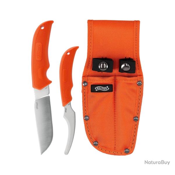Kit de couteaux de chasse Walther Hunter Knife Set 3 Orange