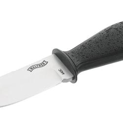 Couteau lame fixe Walther P22 BSK finition satin&eacute;e noire