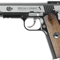 Pistolet &agrave; CO2 Colt Combat Classic Dark Ops calibre BB 4,5 mm