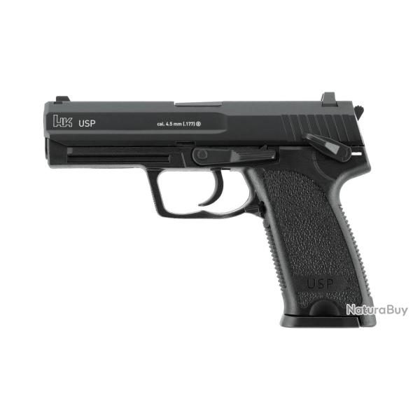 Pistolet � plombs CO2 Heckler & Koch USP Black Blowback calibre 4,5 mm BB
