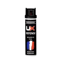 Bombe lacrymog&egrave;ne gel CS UX 75 ml &agrave; capot clapet
