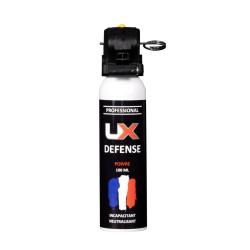 Bombe lacrymog&egrave;ne gel poivre UX Pro 100 ml poign&eacute;e standard