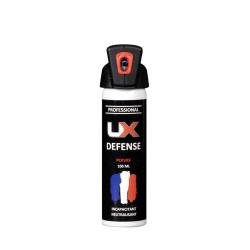 Bombe lacrymog&egrave;ne gaz poivre UX Performance Pro 100 ml poign&eacute;e noire
