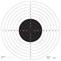 Cibles papier Umarex C50 format 51x52 cm pack de 100