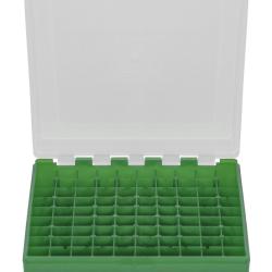 Bo&icirc;te de rangement 100 munitions calibre 9mm couvercle transparent Megaline