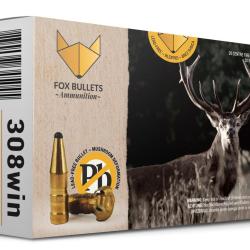 Cartouches sans plomb Fox Bullets Classic Hunter 308 Win 150 gr - bo&icirc;te de 20