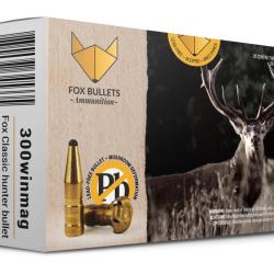 Cartouche sans plomb Fox Bullets Classic Hunter 300 Win Mag 180 gr bo&icirc;te de 20