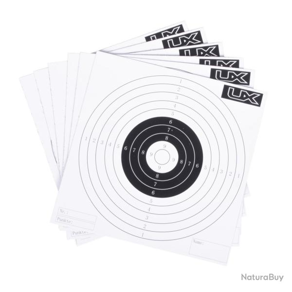 Cartons cibles UX 14x14 cm par 100