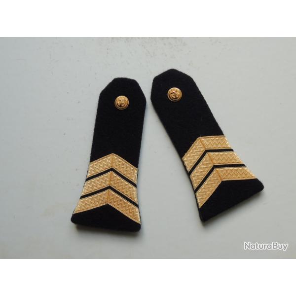 FUSILIERS MARINS - MARINE NATIONALE - EPAULETTES  MAITRE - ETAT NEUF