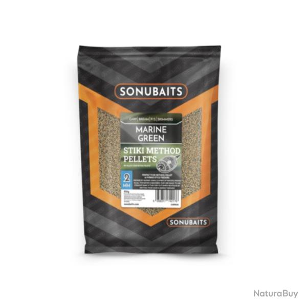 PELLETS SONUBAITS MARINE GREEN STIKI METHOD 4,00MM