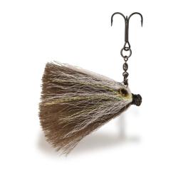 LEURRE SOURIS PLOMBE ZEBCO MOUSE JIG HEAD 6 CM - 10 G WHITE BROWN