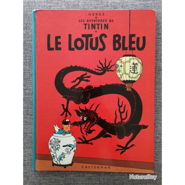 BD Le Lotus Bleu, Les Aventures de Tintin par Herg� Casterman