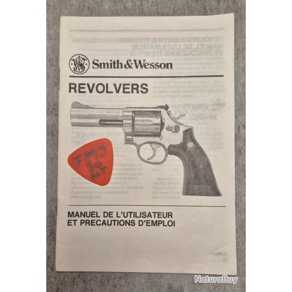 Notice revolver Smith&Wesson en fran�ais