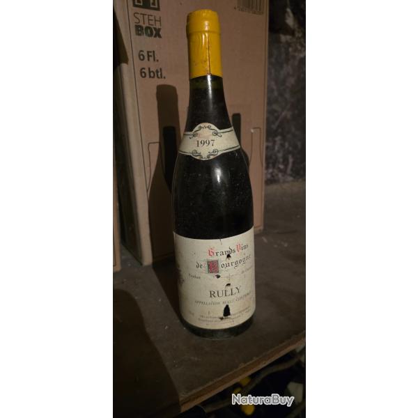 Vin  bourgogne rully rouge 1997