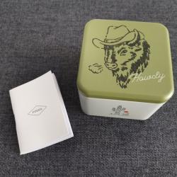 Boite m&eacute;tal pour montre Fossil avec manuel