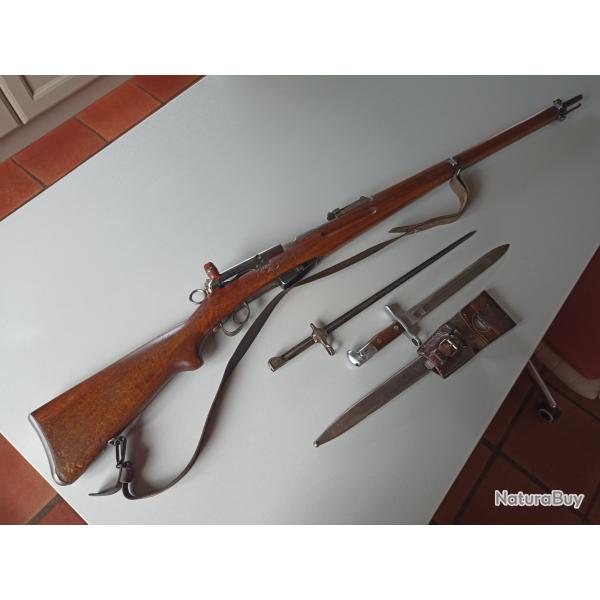 Fusil Suisse Schmidt-Rubin 96/11 Calibre d'origine 7,5 x 55 Cat�gorie D