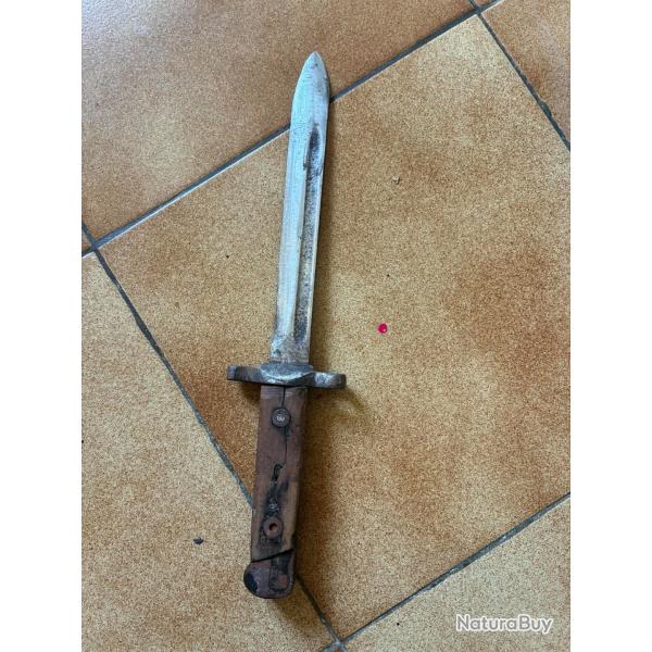 BA�ONNETTE italienne 1891 (ou M38) pour carabine Carcano M91/38