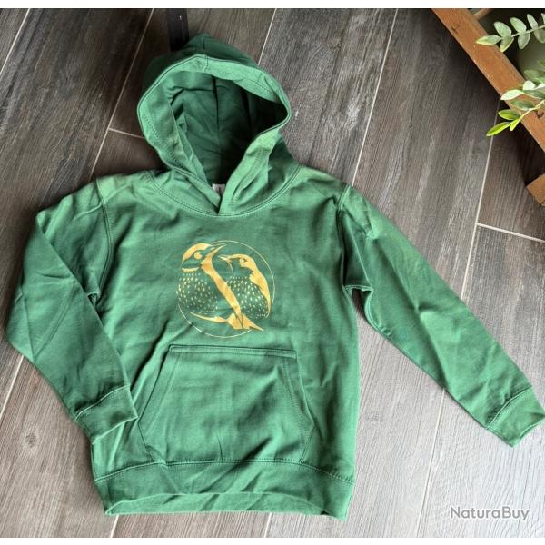 Sweat � capuche enfant Tordo coloris vert