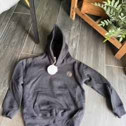 Sweat &agrave; capuche enfant Brod&eacute; Tordo coloris gris chin&eacute;