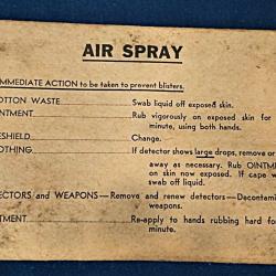 US Army WWII - EYESHIELD M-1 AIR SPRAY - lunettes de protection avec emballages et notices