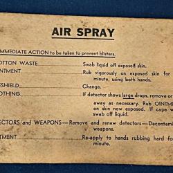Eyeshield M1 US Army WW2 d'origine - Protection Gaz / Chemical Spray Militaria avec notice
