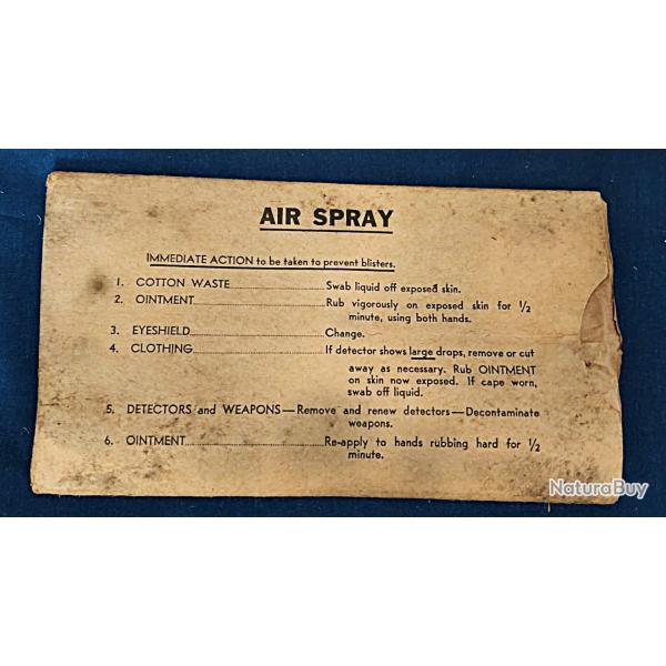US Army WWII - EYESHIELD M-1 AIR SPRAY - lunettes de protection avec emballages et notices