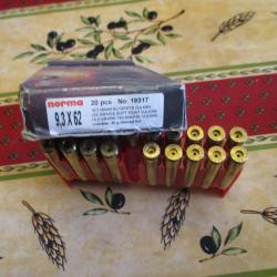 Vends lot de douilles 9,3 x 62 pr&ecirc;tes  au rechargement
