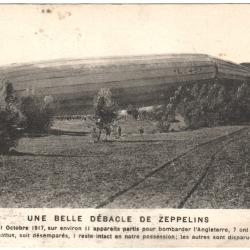 CPA MILITARIA - UNE BELLE D&Eacute;B&Acirc;CLE DE ZEPPELINS
