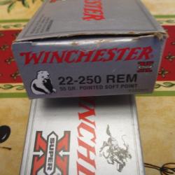 Vends Lots de douilles 22-250 remington