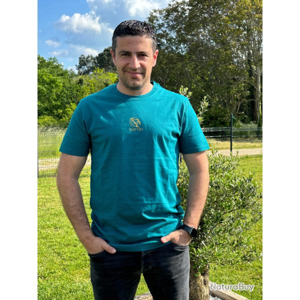 Tee-Shirt Tordo Coloris Bleu canard 100 % coton Bio