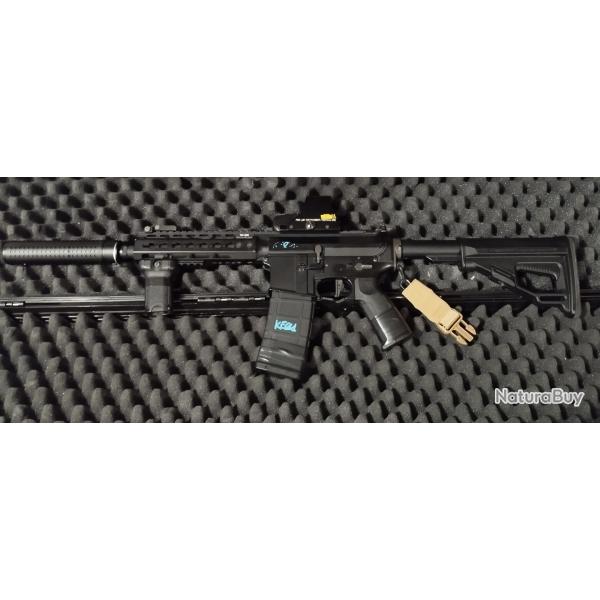 R�plique airsoft AEG Ares Amoeba M4 Octarms Keymod + 5 chargeurs + LiPo + mallette + accessoires
