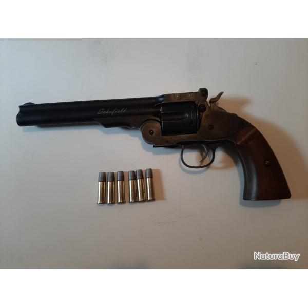 R�plique airsoft Schofield ASG 6mm Co2 effet noir vieilli / Neuf