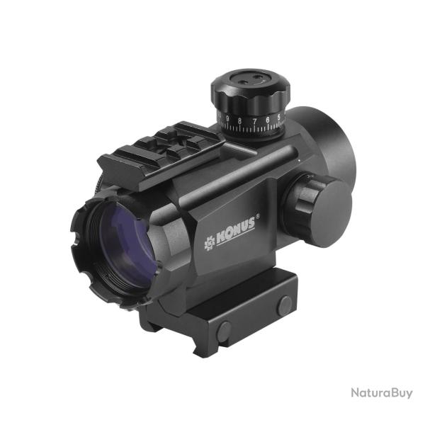 Viseur point rouge Konus Sight Pro 1x35 4 r�ticules lumineux interchangeables rouge et vert