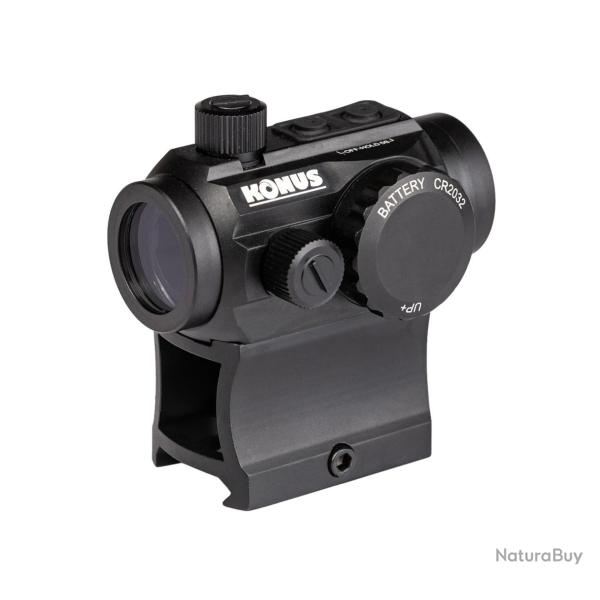 Point rouge Konus Sight Pro Nuclear 1x22 3 MOA avec montage double haut et bas
