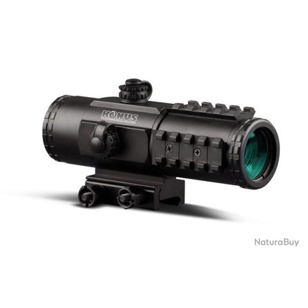 Viseur point rouge Konus Sight Pro PTS2 3x30 2.8 MOA avec montage Weaver/Picatinny