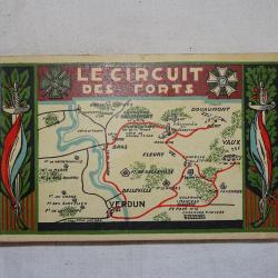 Carnet de cartes postales "Le circuit des forts" bataille de Verdun