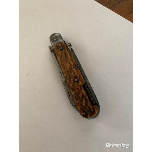Rare et ancien couteau de poche multifonctions