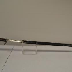 Ba&iuml;onnette Prussienne r&eacute;giment&eacute;e mod&egrave;le 1898 avec fourreau cuir