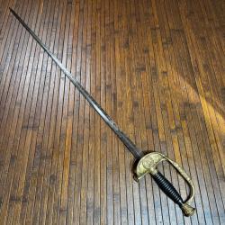 EP&Eacute;E OFFICIER ETAT-MAJOR MOD&Egrave;LE 1817.CLAVIER AU COQ GAULOIS