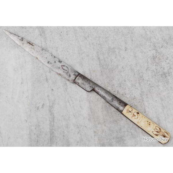 ANCIEN grand couteau pliant corse vendetta navaja sign� CAMPI Ajaccio XIXe IFS26VEN001